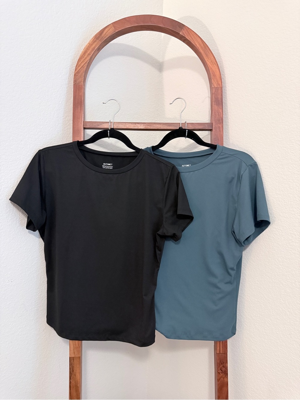 Everyday Crew Tees Set - Black and Slate Blue-Green Size XL
